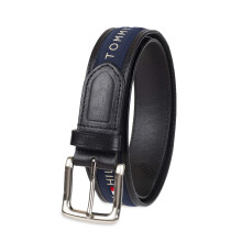 Tommy Hilfiger miesten nauhavy - nauhakuvioinen vy yhdell piikkisoljella musta/tummansininen 44