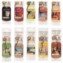 Yankee Candle Deodoranti per Auto in Barattoli di Carta Assortiti, 10 Profumi (Confezione Variety)