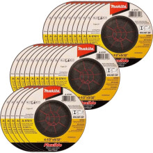Makita A-97411-25 4-1/2 """" x 5/32 """" x 7/8 """" Roda de moagem flex vel Inox 36 GRIT 25 PACK