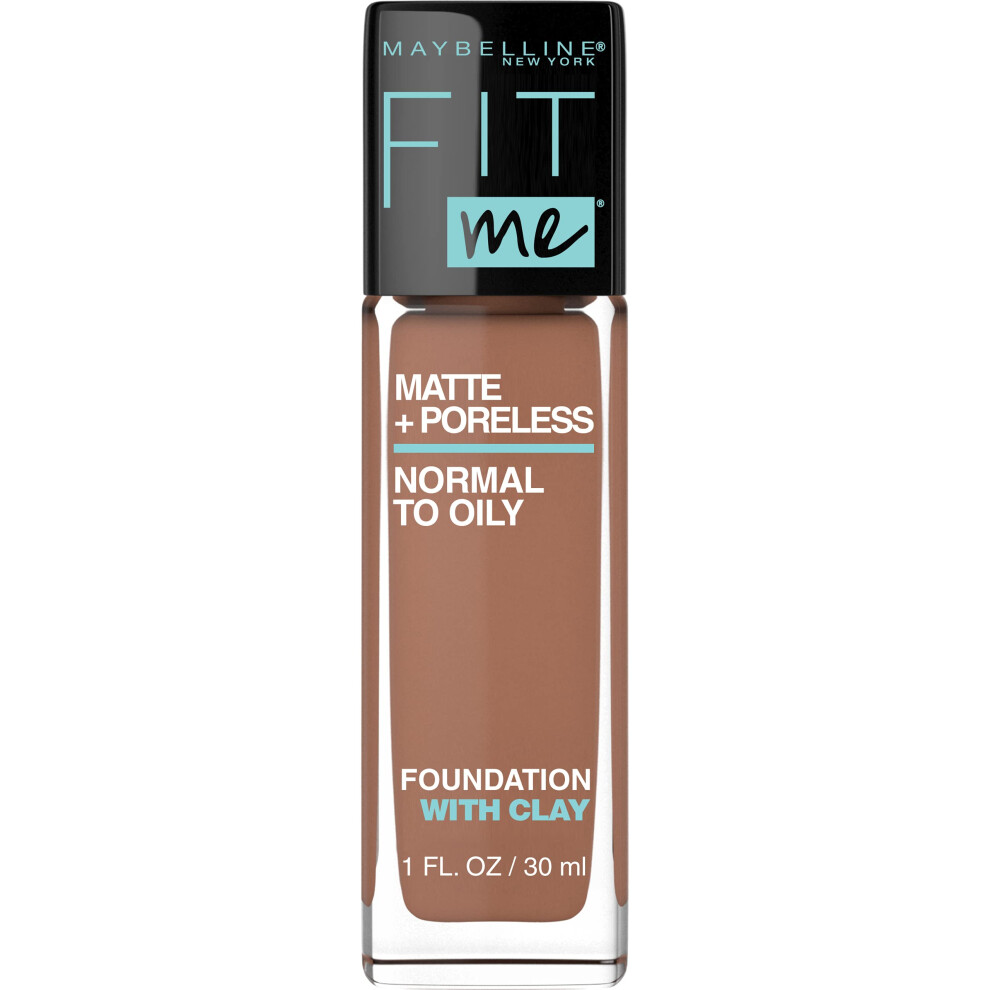 Photos - Foundation & Concealer Maybelline New York Fit Me Matte Plus Pore Less Foundation, Latte, 1 Fluid Ounce K2499900 