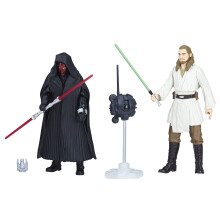 Star Wars E1687 SW E1 Darth Maul y Qui-Gon Jinn Figura de Acción