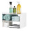 Whitmor Whitmor Stackable 31"""" Extra Wide 2-Shelf Storage Organizer White 4