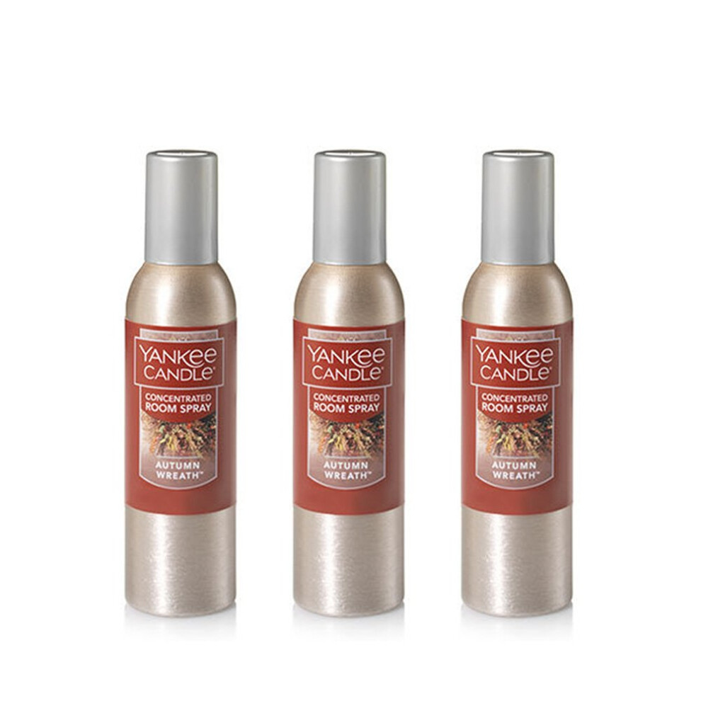 Yankee Candle Concentrated Room Spray 3-PACK (Autumn Wreath)