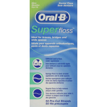 Wstepnie przyciete pasma Super Floss Mint (opakowanie 12 sztuk)