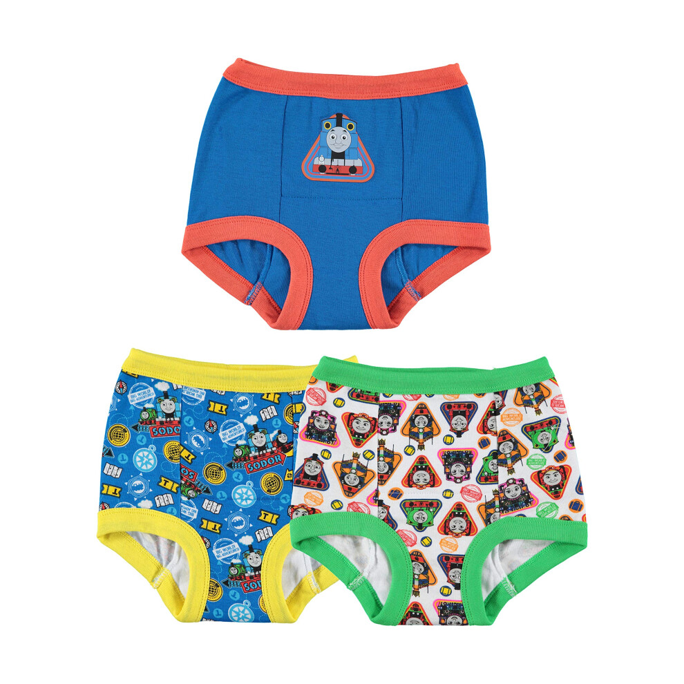 Thomas & Friends Boys Toddler Potty Training Pants with Success Tracking Chart and Stickers in Sizes 2T  3T and 4T  3-Pack
