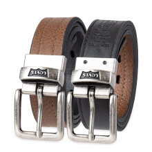 Levi's Boys' Big Kids Belt - School Casual for Jeans with Reversible Strap, Tan/Black, X-Large