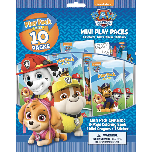 Nickelodeon Bendon Paw Patrol 10 Mini Play Packs 36 mois  144 mois