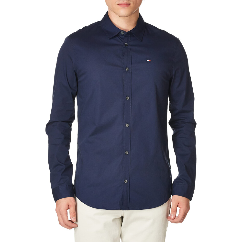 Tommy Hilfiger Blue Cotton Mens Shirt - XXL - Image 4