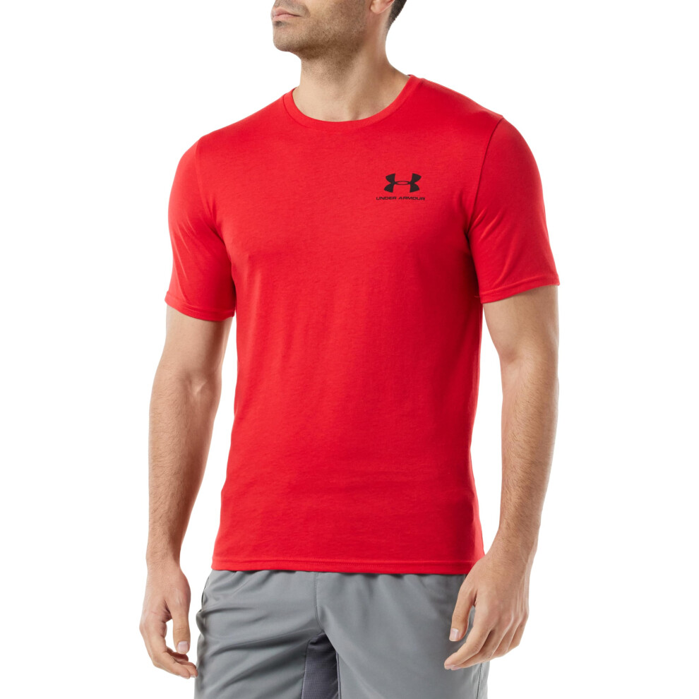 Under Armour Men's Ua Sportstyle Left Chest Short Sleeve Shirt 3XLt Red