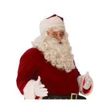 Rubie's Unisexe Adult Premium Santa Beard and Wig Set Costume Facial Hair blanc One Taille Us