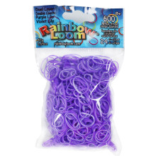 Rainbow Loom Dual Layer Collection: Purple Lily gummib?nd med 24 C-clips (600 antal)