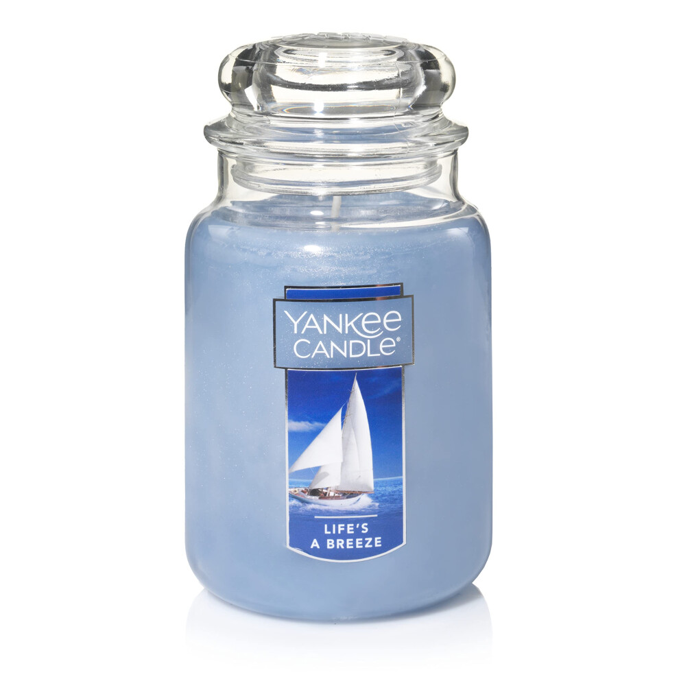 Yankee Candle Lifes A Breeze Scented  Classic 22oz Large Jar Single Wick Candle  Over 110 Hours of Burn Time-image-OPC-PFC5KC6-NEW