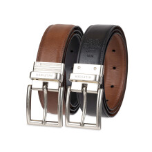 Tommy Hilfiger Herren Wendegürtel, Cognac/Schwarz, 30