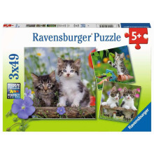 Ravensburger Puzzle s mot vom maciatok, 3 x 49 dielikov, 08046, ka d dielik je jedinecn , dieliky do seba perfektne zapadaj .