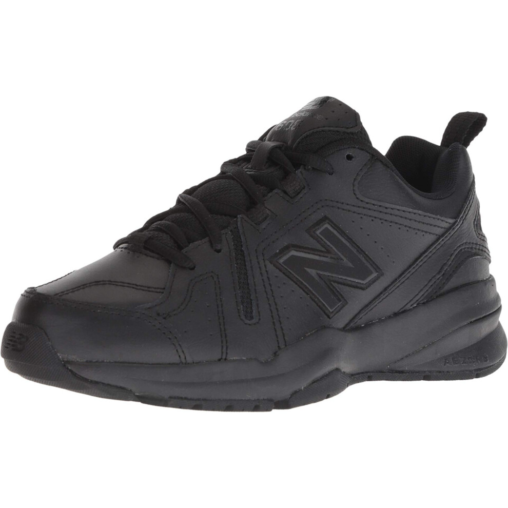 New Balance Women's 608 V5 Casual Comfort Cross Trainer  Black/Black  7 Narrow