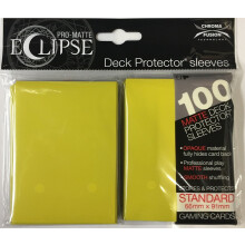 Ultra Pro Matte Eclipse Lemon Yellow Standard Deck Protector H llen (100 St ck Packung)