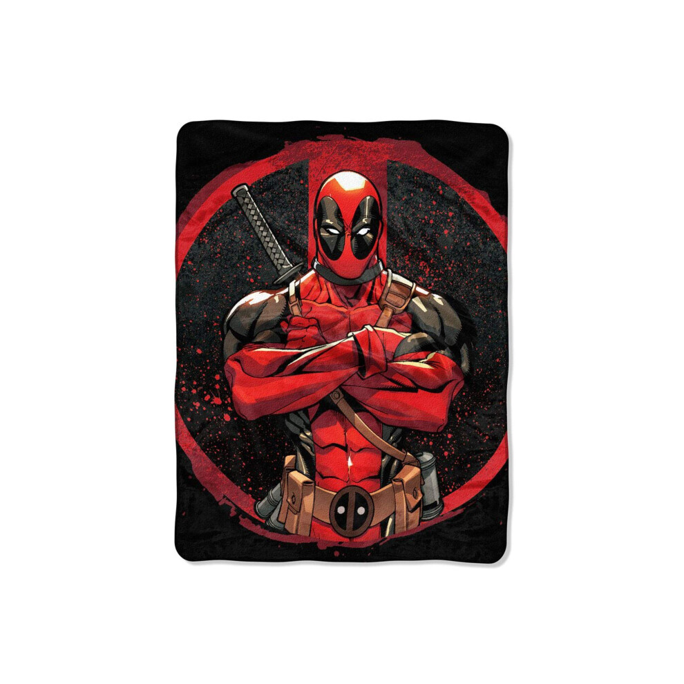 Couverture Micro-Raschel Deadpool Marvel Tough Guy 46"""" X 60""""-image