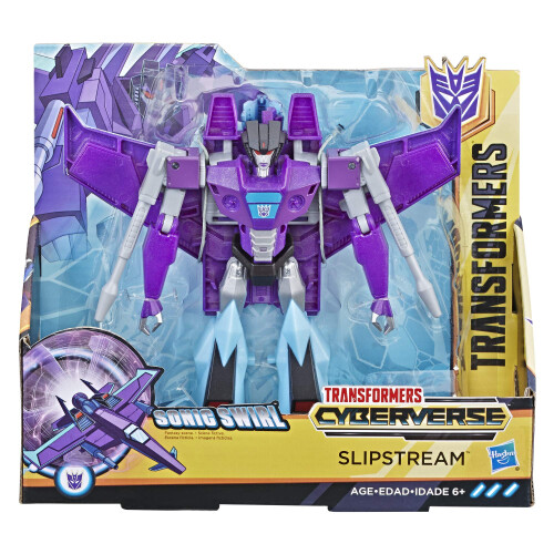 Transformers Cyberverse Action Attackers : Figurine d'action Slipstream de classe Ultra 1