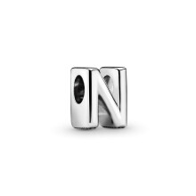 Pandora Letter N Alphabet Charm - Compatibel met Moments Armbanden - Sieraden voor Vrouwen - Cadeau voor Vrouwen