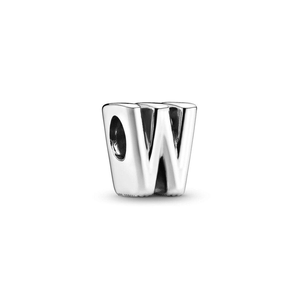 Pandora Letter W Alphabet Charm - Compatible Moments Bracelets - Jewelry for Women - Gift for Women in Your Life - Made with Sterling Silver