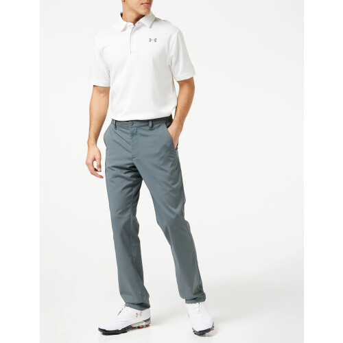 Under Armour Under Armour Ανδρικό Polo Golf Tech, Λευκό (100)/Γκρι, Μεγάλο Ψηλό 1