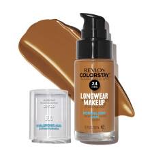 Revlon Base Líquida, ColorStay Maquillaje para Piel Normal y Seca, SPF 20, Cobertura Media-Alta, 600 Cinnam