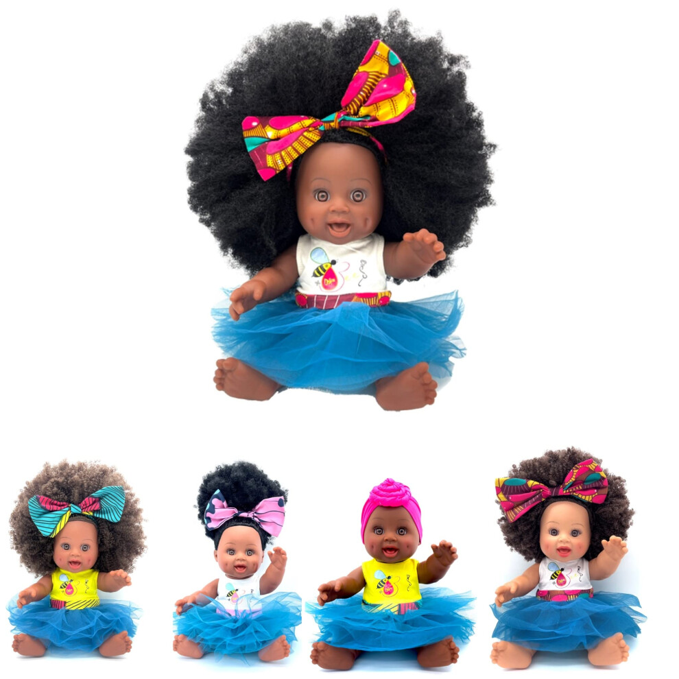 Photos - Doll Orijin Bees Fro Love Baby Bee - Oprah's Favorite Things African American Black Latino Afro Baby Dol