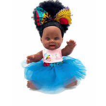 Orijin Bees Dream Puff Bee - 12 inch African American Doll Afro Doll Ethnic Doll Latino Doll Biracial Doll Curly Hair Doll Baby Doll Birth