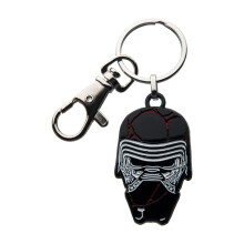 Star Wars: The Rise of Skywalker Unisexe Adult Star Wars Episode 9 Kylo Ren Broken Mask avec une chane de cles en acier inoxydable Silver Black