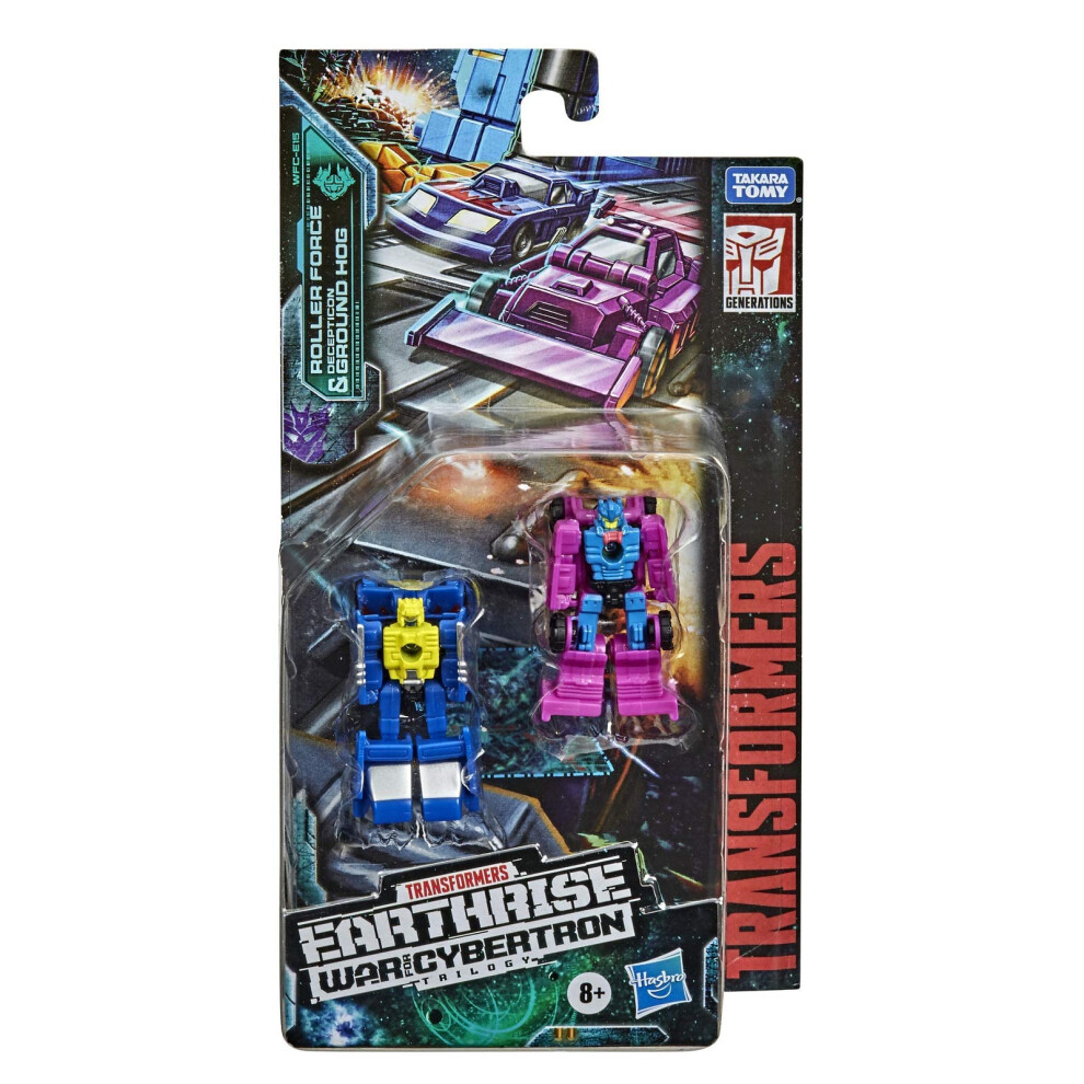 Transformers Toys Generations War For Cybertron: Earthrise Micromaster Wfc-E15 Race Track Patrol 2-Pack - Kids Ages 8 And Up 1.5-Inch
