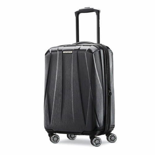 Samsonite Samsonite Centric 2 Hardside Expandable bagagem com rodas spinner de m   o preta de 20 polegadas