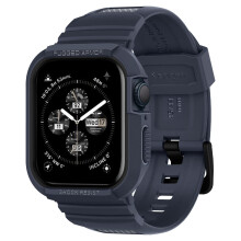 Spigen Rugged Armor Pro Ontworpen voor Apple Watch Case met Band Serie 9/8/SE2/7/6/SE/5/4 45mm/44mm - Houtskoolgrijs