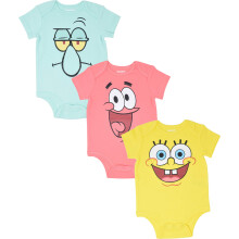 Nickelodeon SpongeBob SqarePants Baby Junge M   dchen 3er Pack Bodys 6-9 Monate