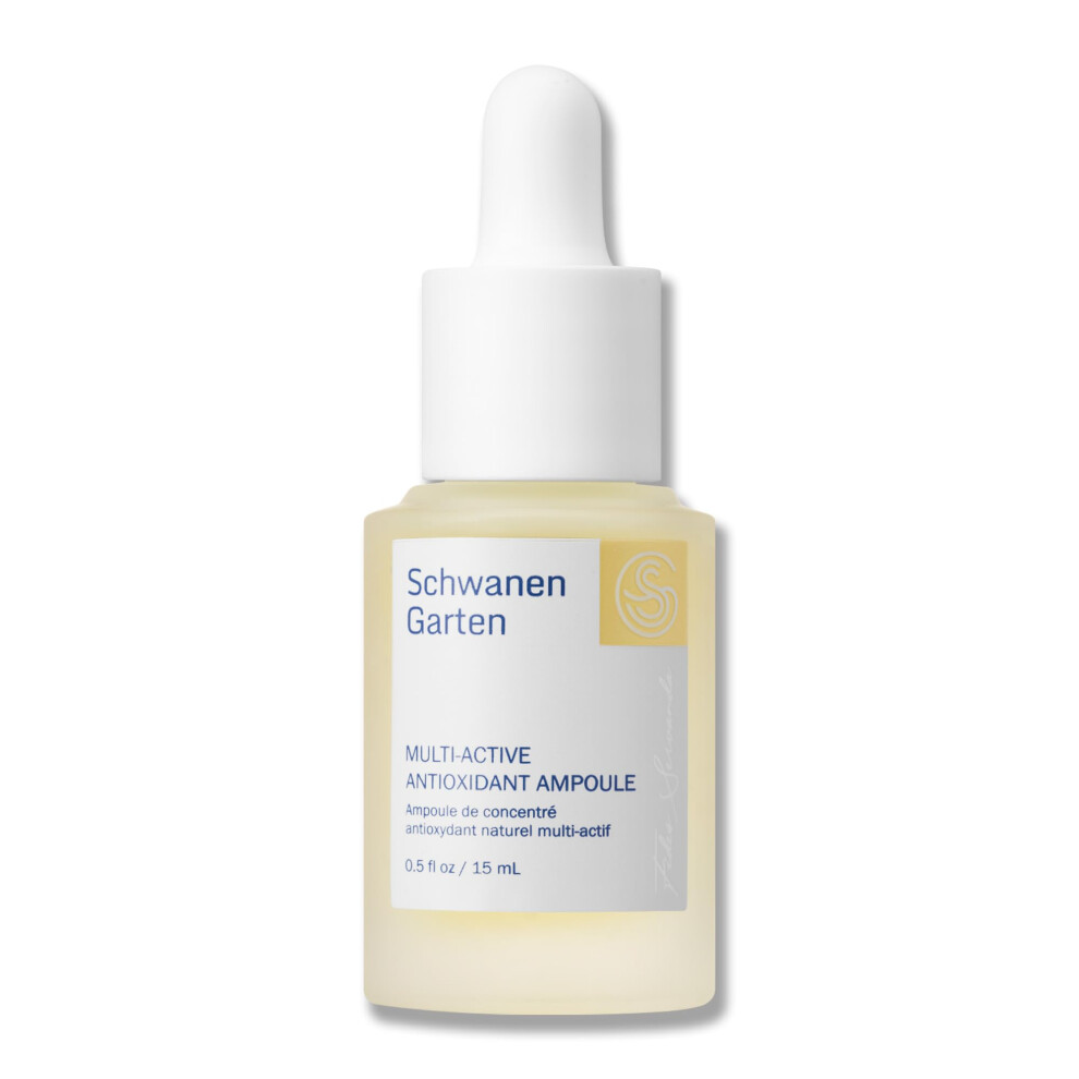 Schwanen Garten Multi Active Antioxidant Ampoule 0.5 Fl Oz / 15Ml - Antioxidant Booster Organically Grown & Handpicked Ingredients Vegan Korean Ski