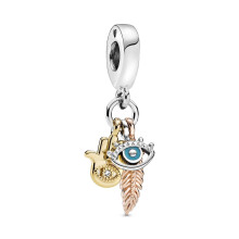 Pandora Hamsa All-Seeing Eye & Feather