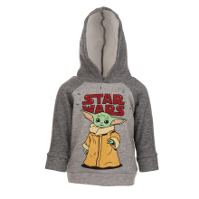 STAR WARS The Mandalorian Grogu Peuter Jongens Fleece Pullover Hoodie Grijs 4T