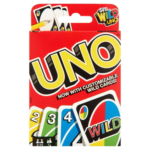Mattel GREENDISH Bulex Mattel UNO: Κλασικό παιχνίδι καρτών UNO, Διασκεδαστικό παιχνίδι καρτών