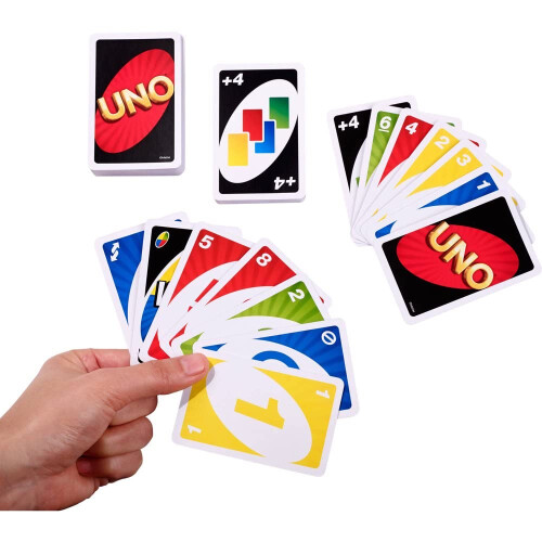 Mattel GREENDISH Bulex Mattel UNO: Κλασικό παιχνίδι καρτών UNO, Διασκεδαστικό παιχνίδι καρτών 1