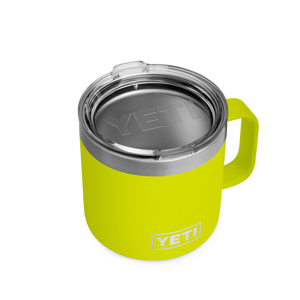 Yeti Rambler Becher, 14 Oz, Edelstahl, Vakuumisoliert, Mit Standarddeckel, Graphit-image