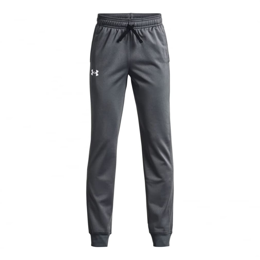 Under Armour Boys Brawler 2.0 Tapered Pants   Pitch Gray (012)/White   Large