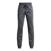 Pantalones Tapered Under Armour para Niños Brawler 2.0, Gris Pitch (012)/Blanco, X-Large