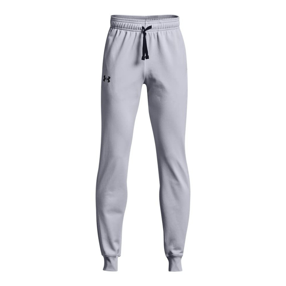 Under Armour Boys Brawler 2.0 Tapered Pants   Mod Gray (011)/White   Small