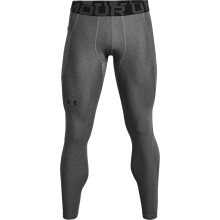 Leggings Under Armour HeatGear Uomo, Carbon Heather (090)/Nero, X-Small