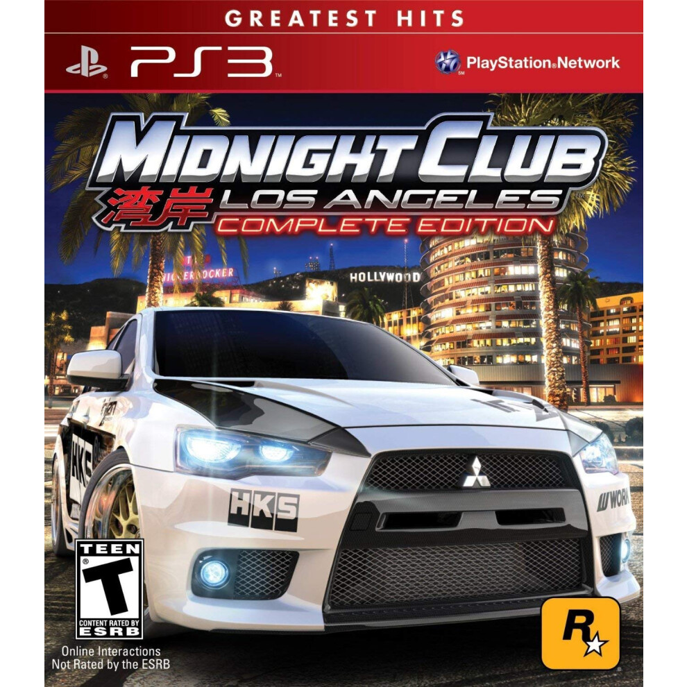 Midnight Club: Los Angeles - Greatest Hits - Complete Edition - Playstation 3 (Renewed) 753575048501
