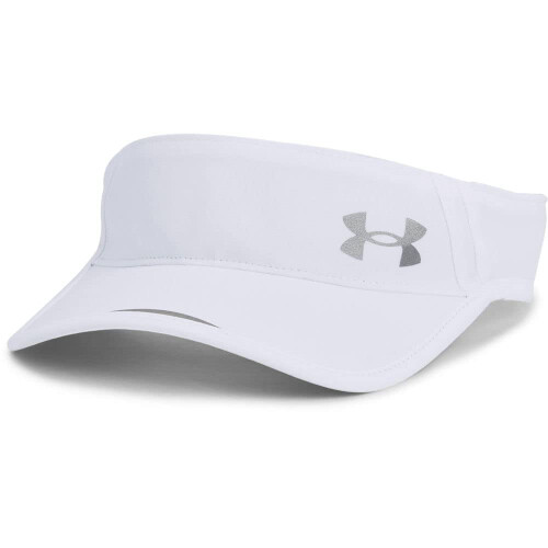 Under Armour Under Armour Launch Run Visor, Λευκό (100)/Ανακλαστικό, Ένα Μέγεθος Ταιριάζει στους Πάντες