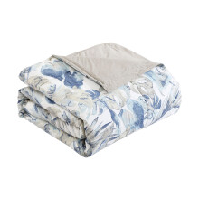 Tommy Bahama - Casa de algodn reversible de King Conjunto de algodn reversible con farsas a juego y almohadas de lanzamiento de bonificacin du