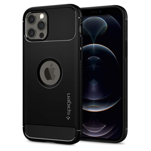 Spigen Coque Spigen Rugged Armor pour iPhone 12/12 Pro - Noir