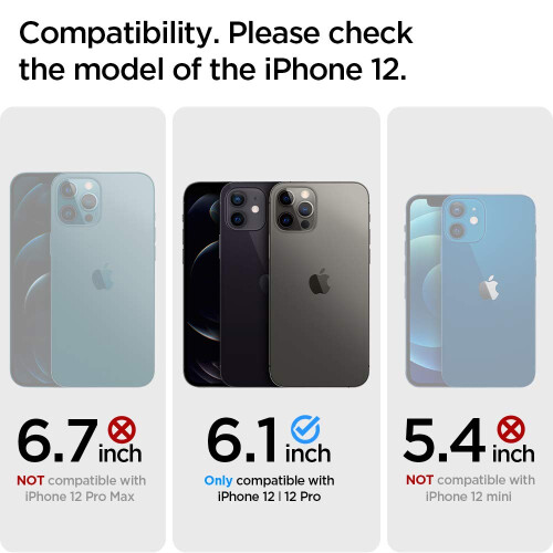 Spigen Coque Spigen Rugged Armor pour iPhone 12/12 Pro - Noir 1