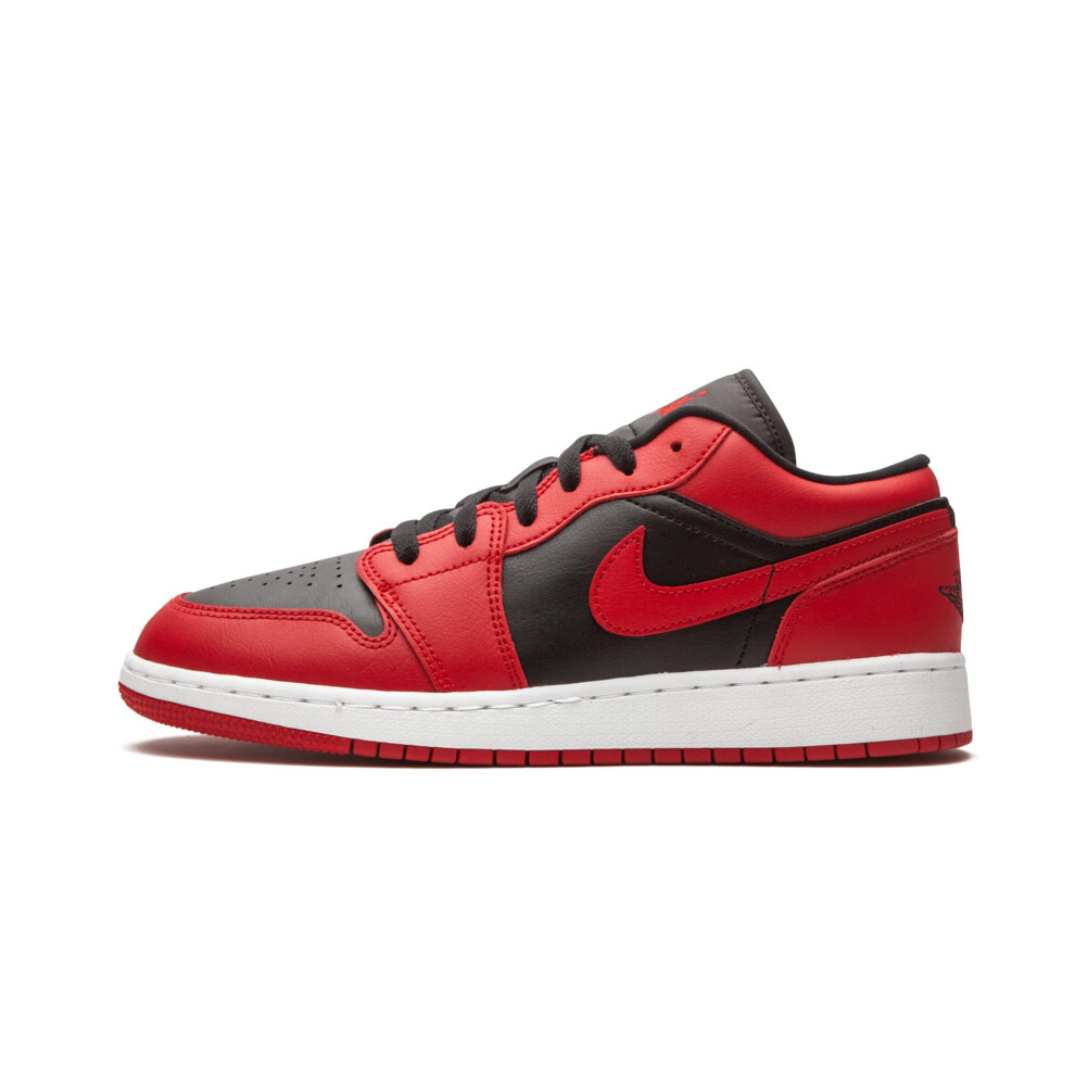 Nike Boys' AIR Jordan 1 Low (GS) Basketball Shoe  Gym Red Black White  4 UK