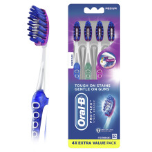 Oral-B Pro-Flex Stain Eraser Handzahnb rste, mittelgro , 4 St ck
